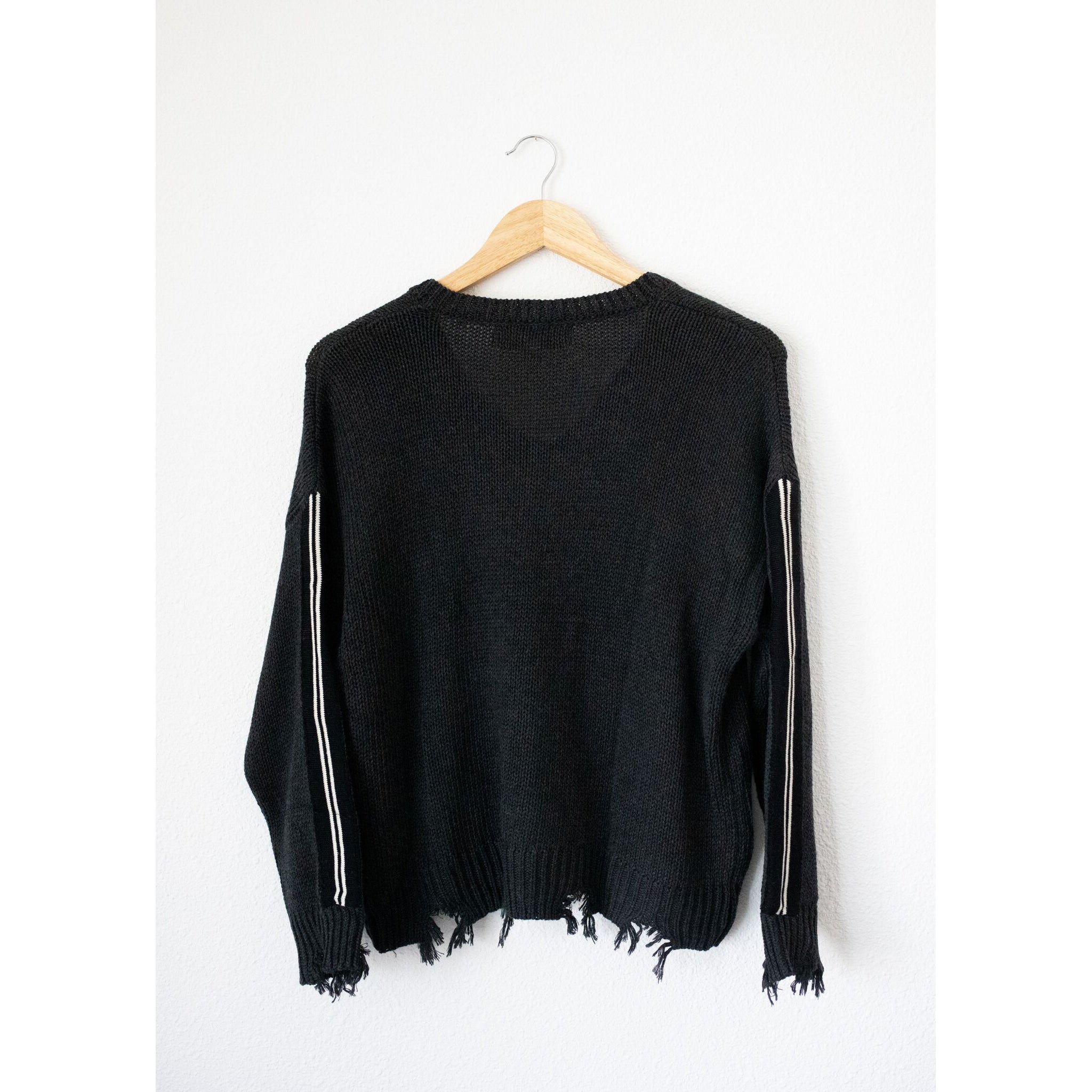 Chennile Knit Destroyed Sweater