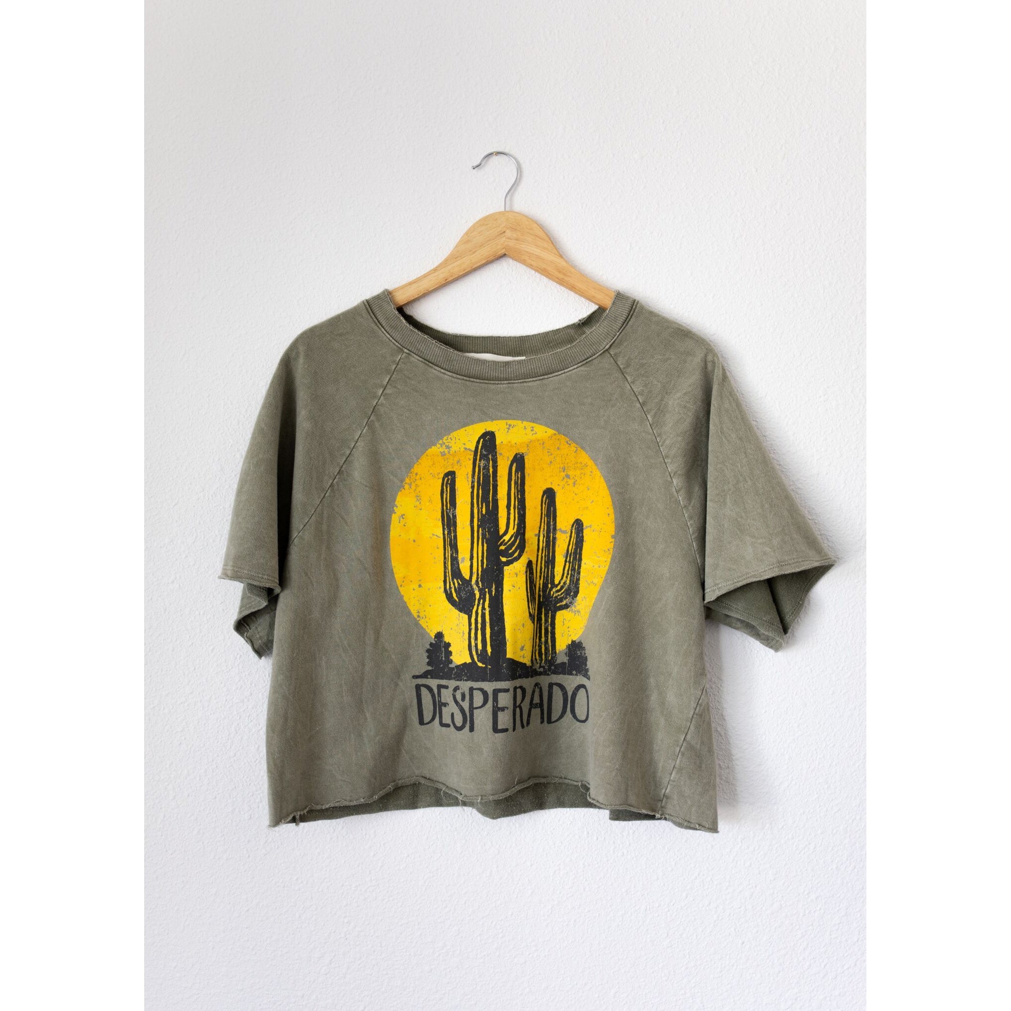Desperado Cactus Destroyed Raglan Sweatshirt