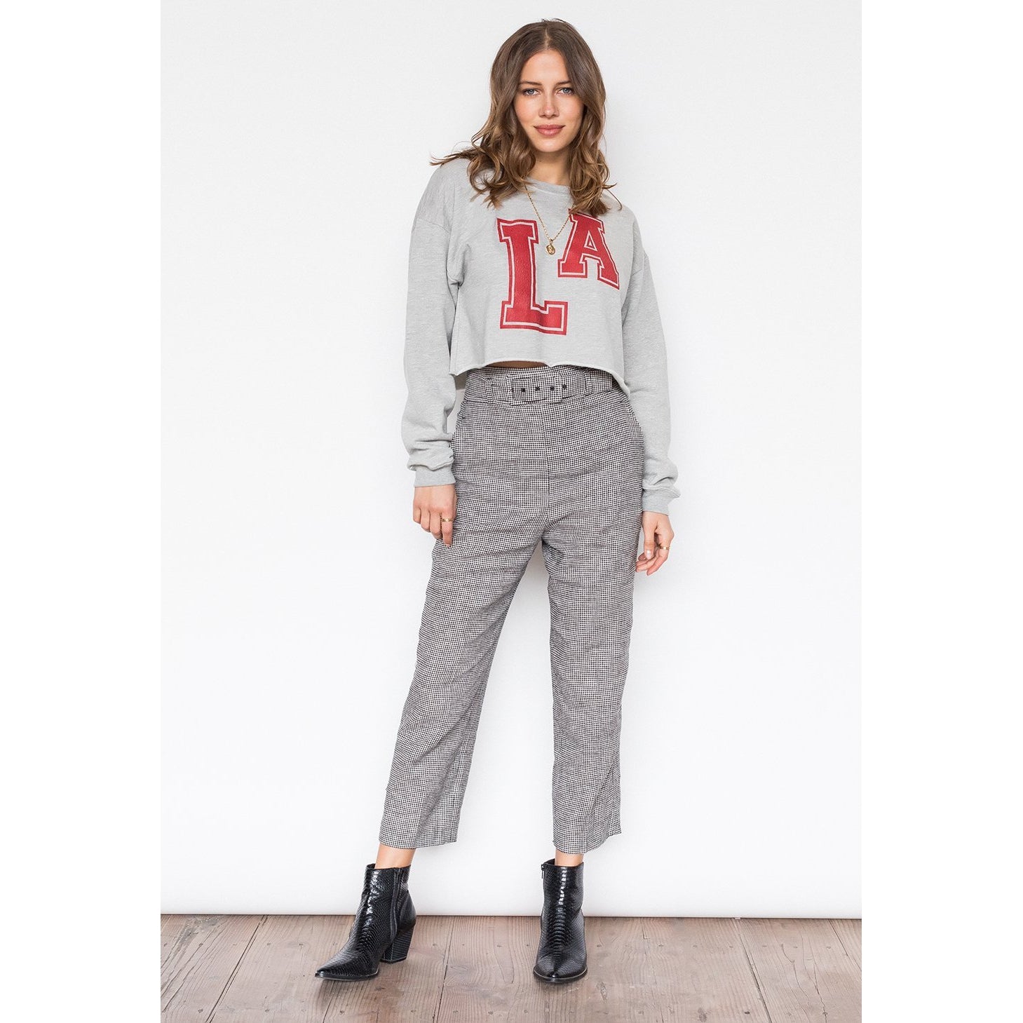LA Boxy Crop Sweatshirt