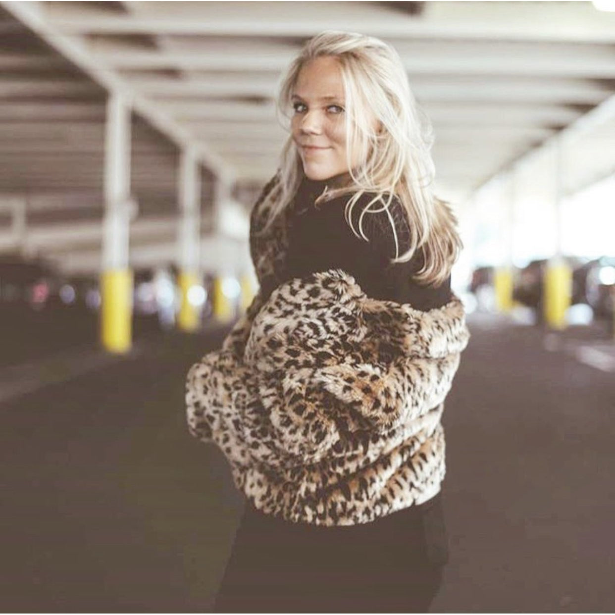 Leopard Faux Fur Jacket