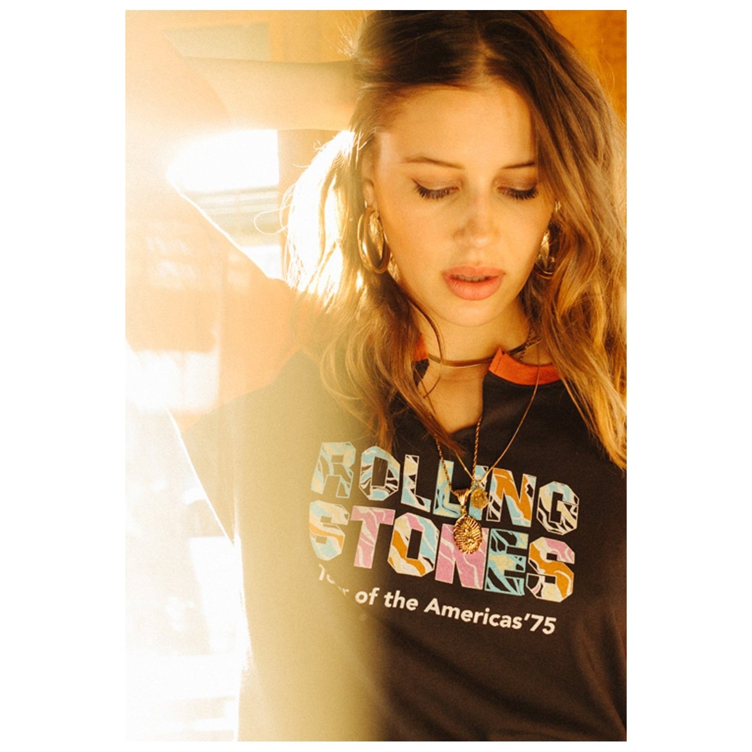 Rolling Stones America '75 Slouchy Raglan