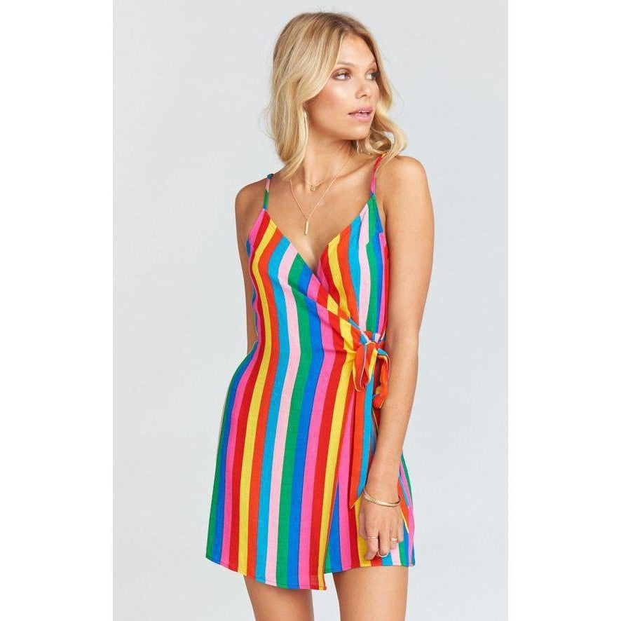 Say Jay Wrap Dress ~ Tulum Stripe Cruise