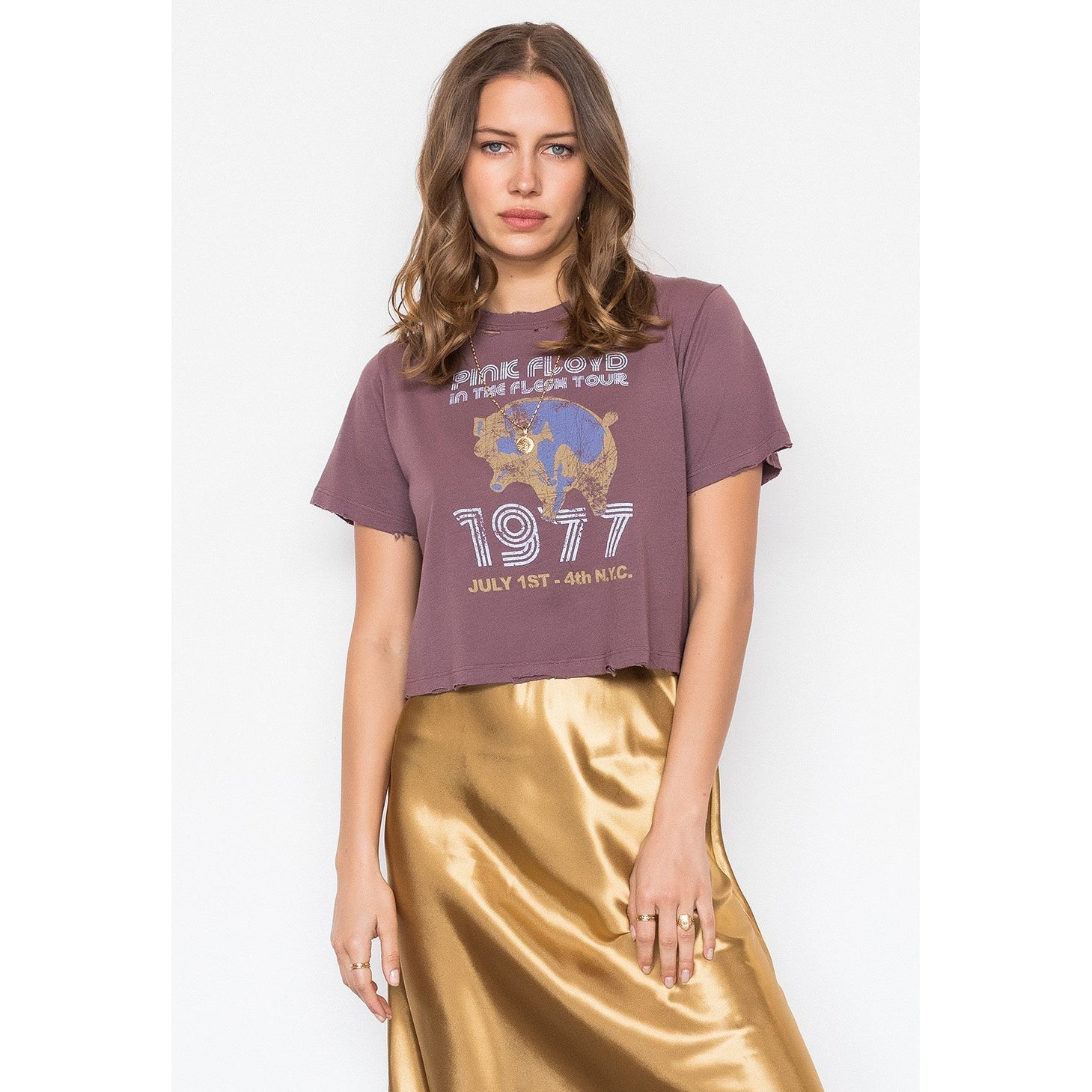 Pink Floyd In the Flesh Tour '77 Rebel Crop Tee