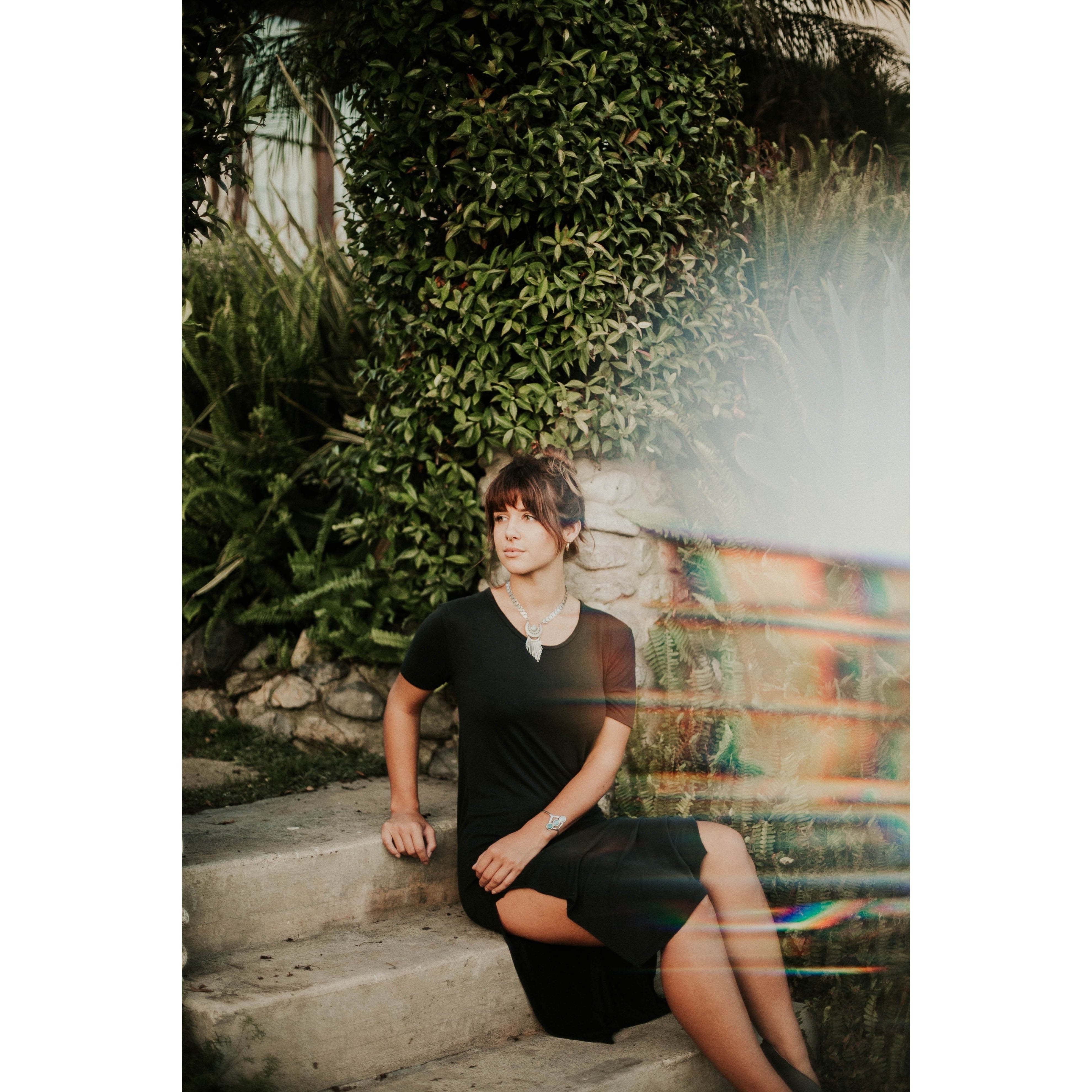 womens black midi dress