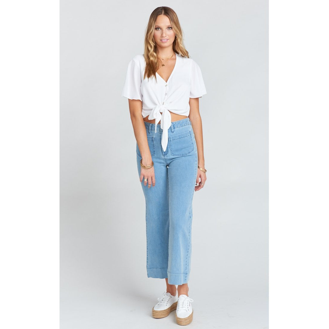 Cropped Farrah Trouser ~ Cascade