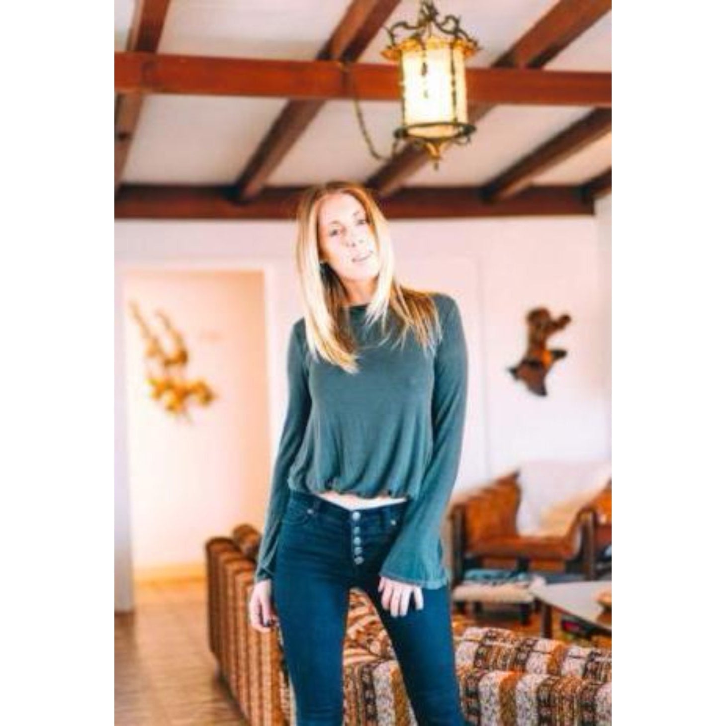 Long Sleeve T Shirt in Vintage Black