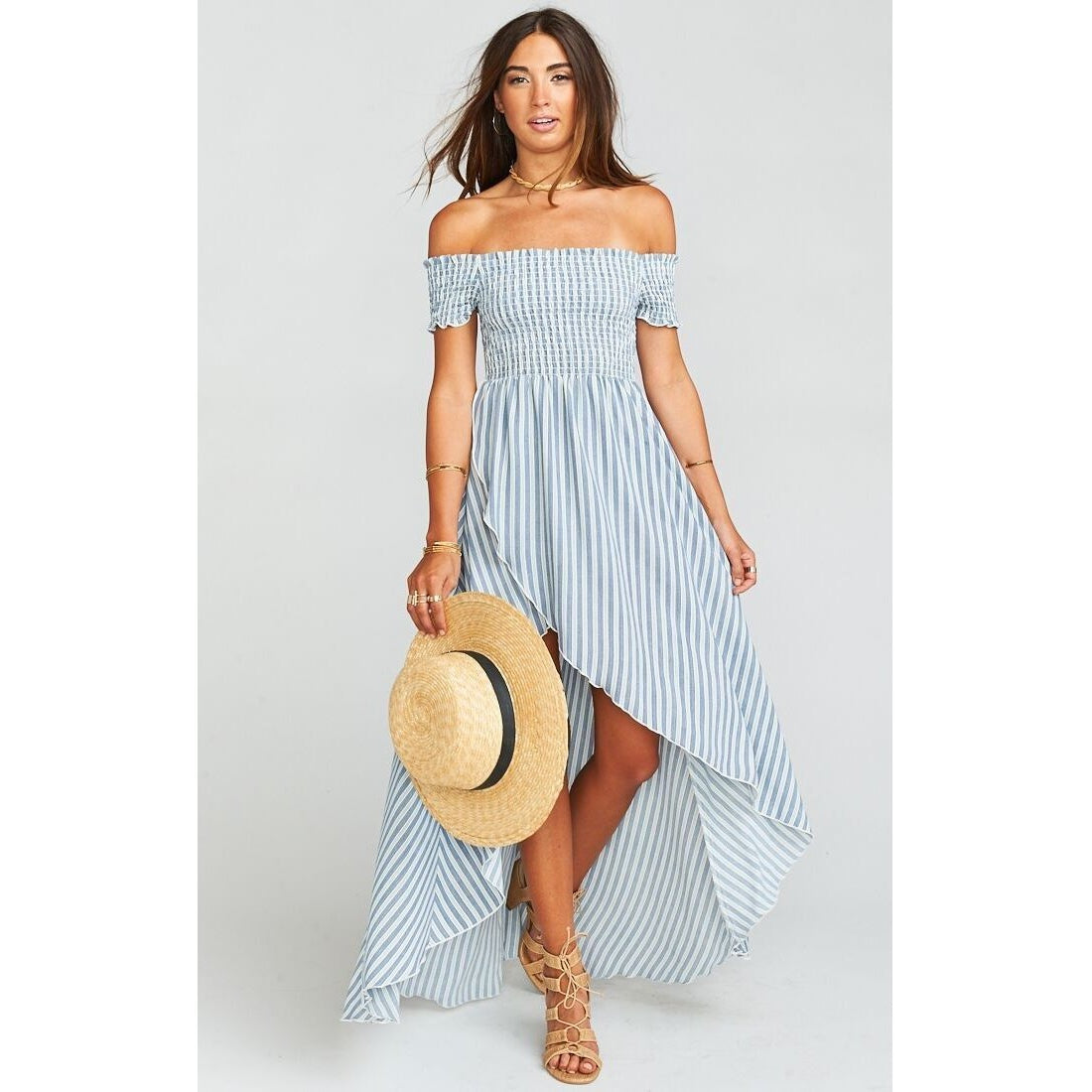 Willa Maxi Dress ~ She Sails Stripe Flux