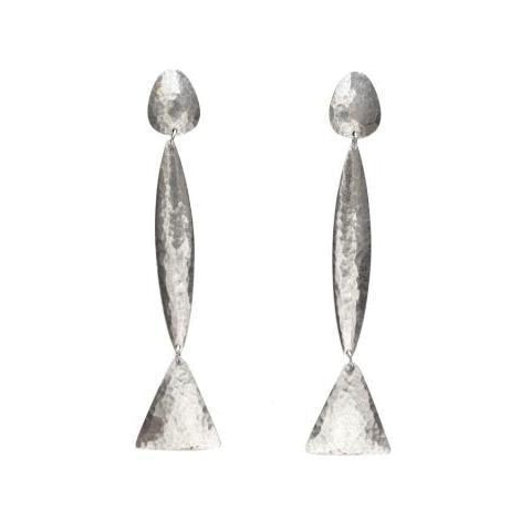 Spike & Hoop Silver Earrings