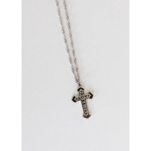 Shine On Simple Gold Cross Necklace