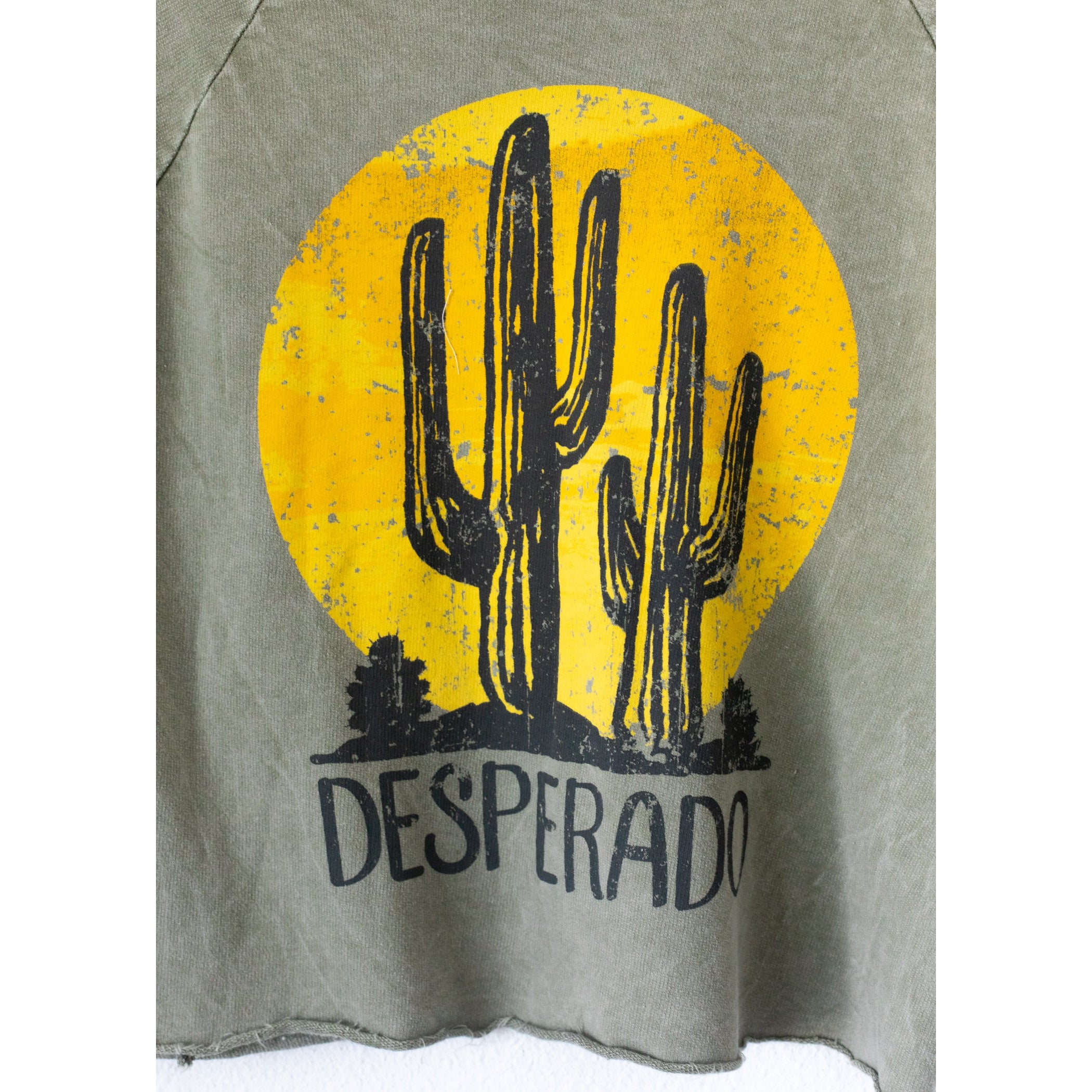 Desperado Cactus Destroyed Raglan Sweatshirt
