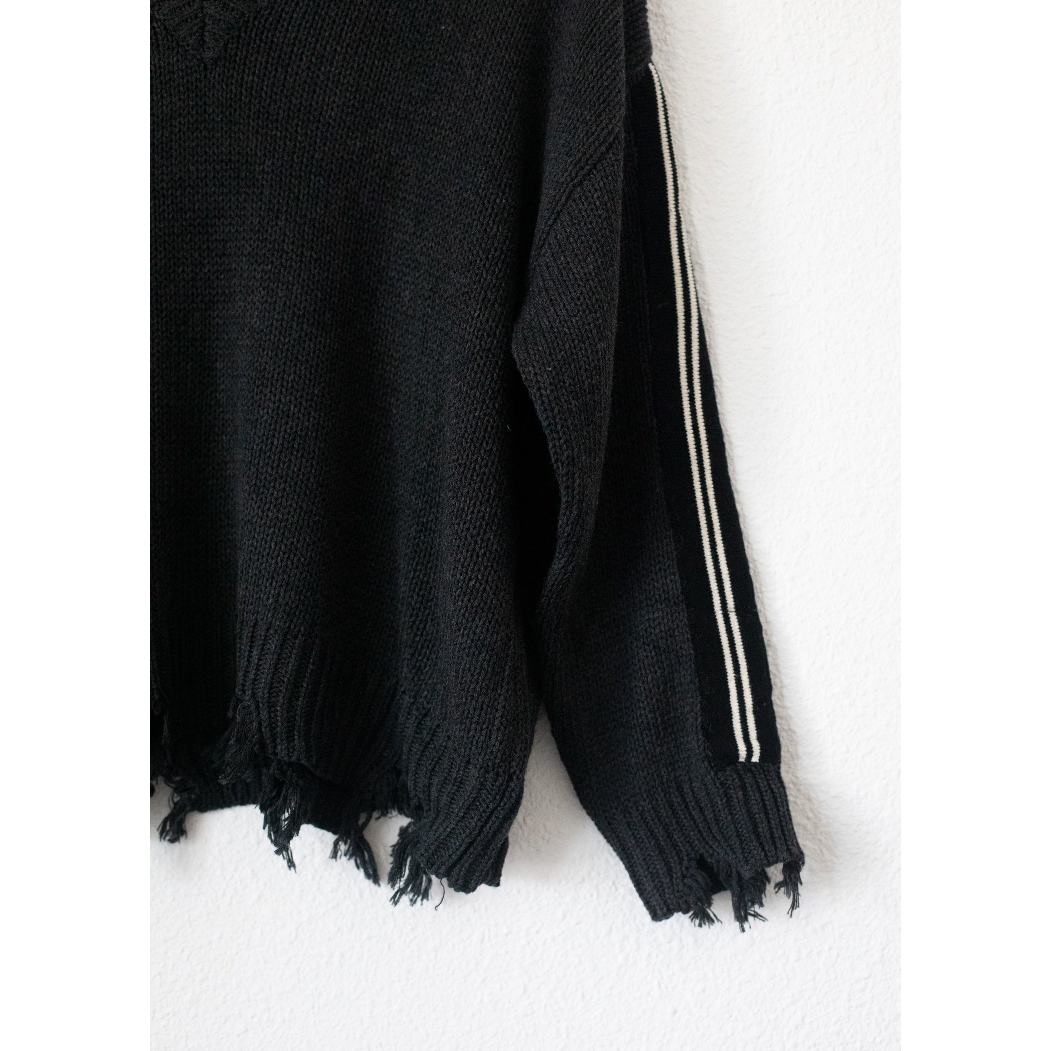 Chennile Knit Destroyed Sweater